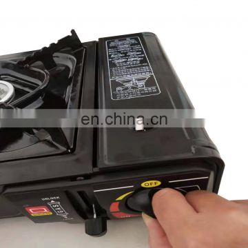 outdoor stove portable gas with plastic box and camping stove for grill