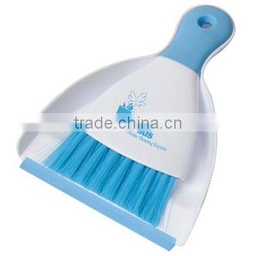Clean-Up Brush & Dust Pan - features colored bristles and rubber accents, fits in cabinets, desk drawers or in the car