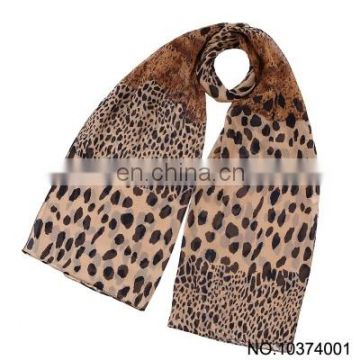 Forest leopard print chiffon long towel wholesale