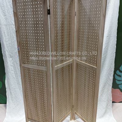 customized Whoesale Wood 3 Panel Room Divider Folding Room Divider Screen