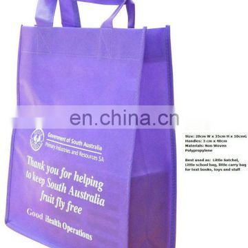 purple pp non woven shopping bag promotional non woven shopping bag