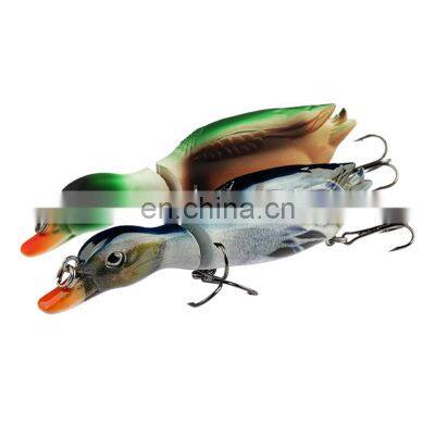 13cm 35g Lifelike Ducks Fishing Tackle Pesca Topwater Floating Two Sections  Jointed Swimbait Duck Trout Lures