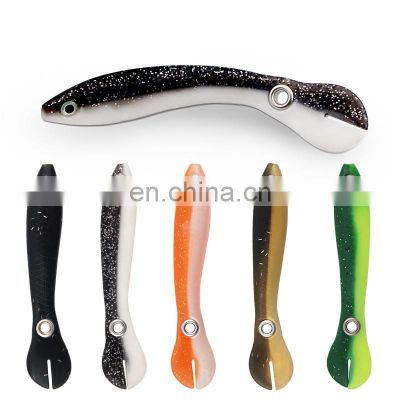 New 100mm/6g Simulated Loach Fork-Tail Style Fishing Soft Baits sinking saltwater soft lures