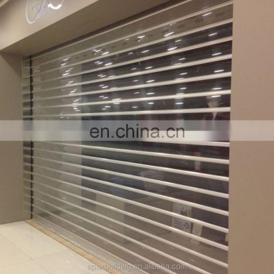 Commercial polycarbonate transparent roller shutter door/Aluminum roller shutter door