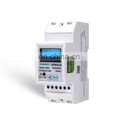 Solar energy meter KPM31B10(60) single phase ethernet din-rail modbus LCD smart m-bus energy meter wifi energy meter