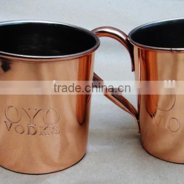 Easy Carry Double Wall Stainless Steel Copper Beer Mug For Beer