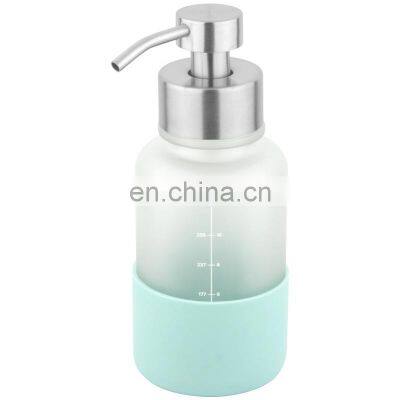 Longan Wholesale Free Sample Metal Stainless Steel Soap Dispenser And Lotion Dispenser Foaming Bottle Pump