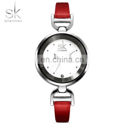 SK K0001 Lady's Fashion&Casual Japan Quartz Watch Simple Style Colorful Leather Band Watch Charm Fashion