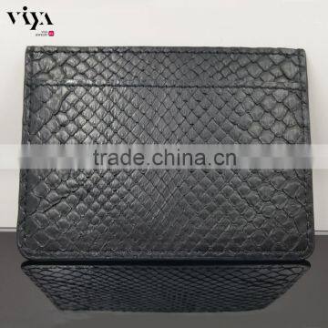 Factory Custom Business Card Holder Wholesale Price Python Leather Card Holder