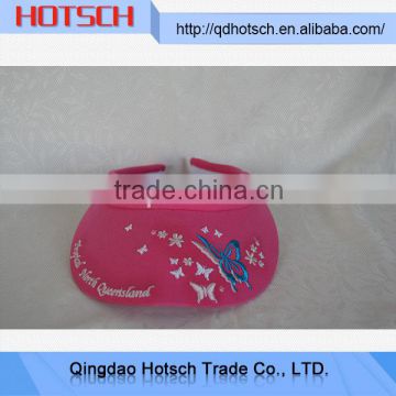 Alibaba china supplier custom embroidery sun visor