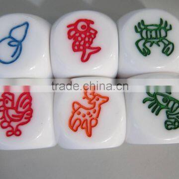 engrave animal dice