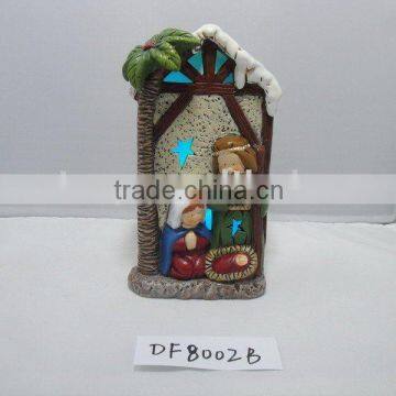 polyresin nativity led