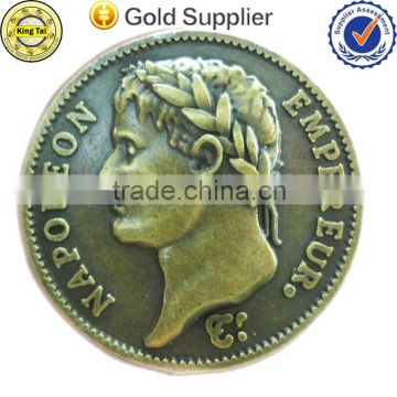 China fashion promotional cheap antique custom engraving coin for sale
