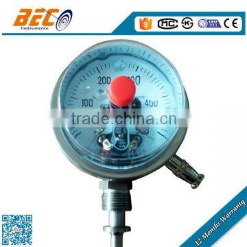 WSSX-483 0 - 500 electric contact bi-metal high temperature gauge