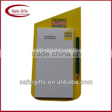 Customized promotional offset printed advertising fridge magnet note pad