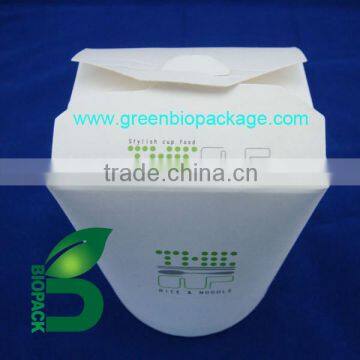 Paper food tableware, recycle take out lunch boxes