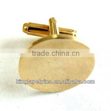 SM-CF012 Customized golden plating cufflinks