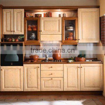 Country style solid wood kitchen cabinet