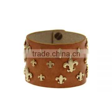 Janyo Hot Sales Laste Style Fashion Leather Bracelets For Girls