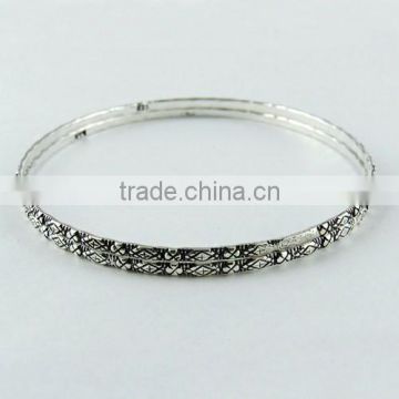 Simple Oxidized Bangles In 925 Sterling Silver, Fine Silver Jewellery, Online Silver Jewellery