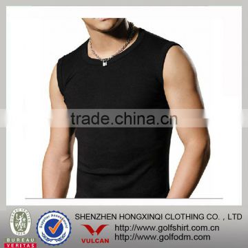 Blank wide shoulder mens sports vest sports tank tops