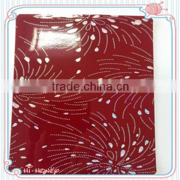 high gloss Laser pvc decorative film for cabinet decoration