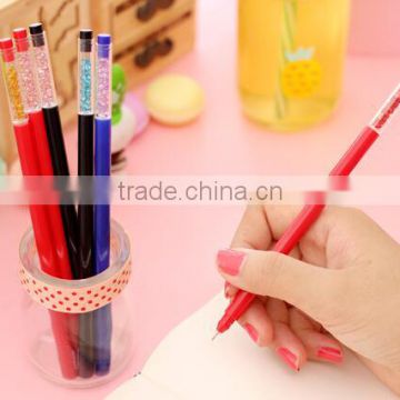 DIY creative stationery personalized Novelty blank black blue red color ball point pen slim office examination diamond gel pens