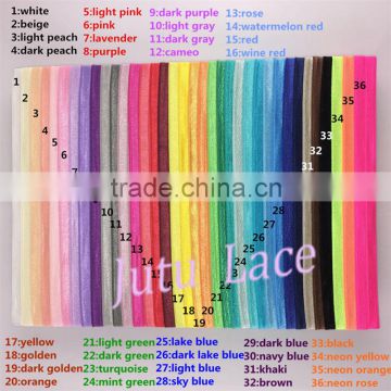 Plant knit braided headband -stretch elastic wide headwraps - 16mm widte hair bands