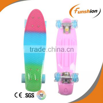 Sport cool design plastic skateboard