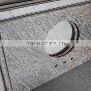 China Juparana Gray Granite Bathroom Vanity Top