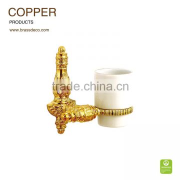 European design golden plated LU988-07 3G copper tumbler holders