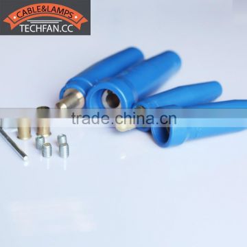 super flexible blue rubber brass 300AMP 500AMP welding cable types of electrical wire plug
