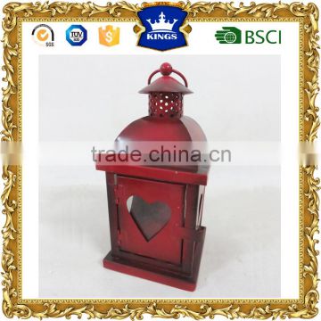 Xmas heart metal lantern