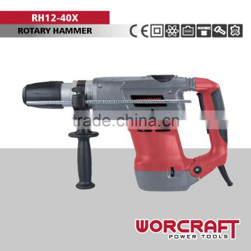 40mm 3 function 1200W SDS-MAX Electric Rotary hammer drill WORCRAFT RH12-40X