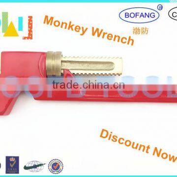 Non-Sparking Aluminum Bronze Spray The Red Figure Monkey Wrench ,Explosion-proof Adjustable Wrench,High Quality Spanner