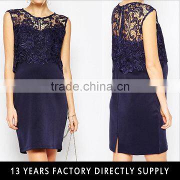 Navy color crochet tops evening dresses for pregnant women