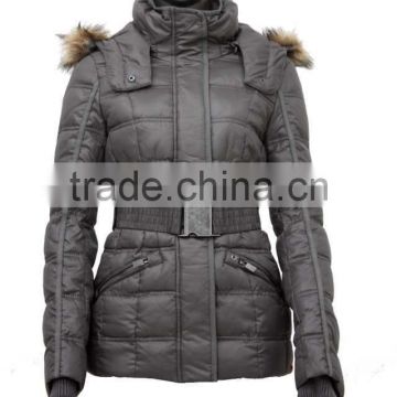 short padded winter jacket for lady 2014 new jacket
