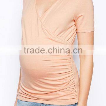 Wholesale blank maternity t shirts in high quality