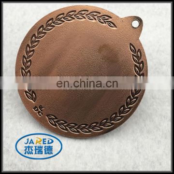 Cheap Custom Bronze Color Round Metal Sport Medal with Ribbon