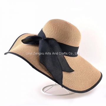 2019 New Style Spring Summer Beach Floppy Straw Hat For Lady Women