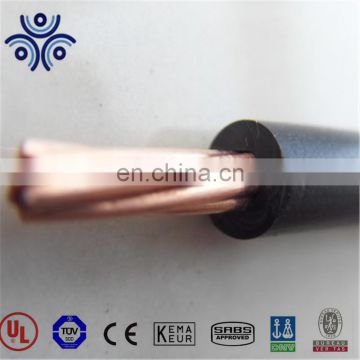 PVC insulated thwn/thhn awg size 14 12 10 8 6 4 2 electrical wire