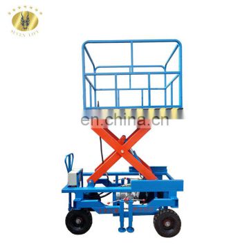 7LSJY Shandong SevenLift manual man hydraulic motorcycle scaffolding electric platform trucks and moving lift table