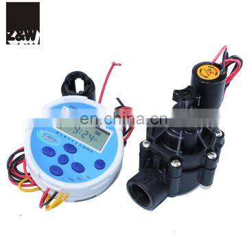 irrigation timer valve controller one zone station waterproof DC LATCHING 9V battery operating