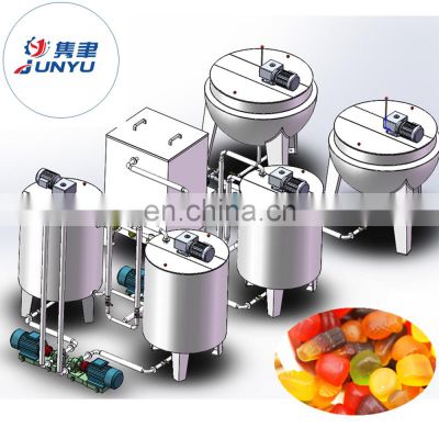 Full automatic bear shape gummy manual line soft gummy forming machine for candy making