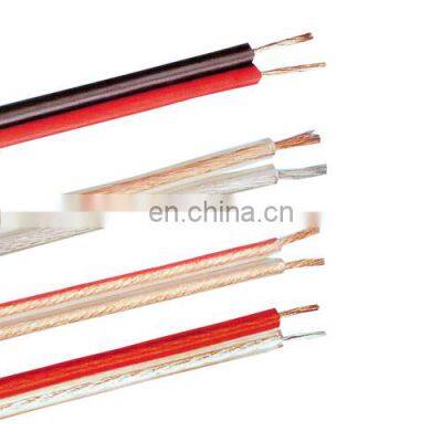 best quality transparent 2*2.5mm speaker cable made in china