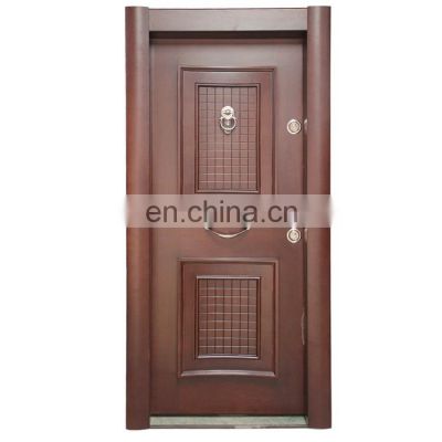 Turkish style commercial Steel wood door armored door Designs Security Stainless Steel Door