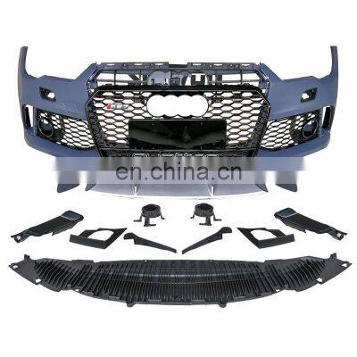 Front Bumper With grill For Audi A7 RS7 Style High quality Car accessories Auto Body Kitl for tuning parts PP Material 2016-2018