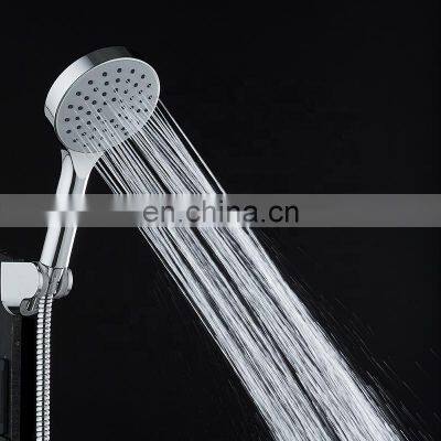 High quality Water Saving 1 Spray Setting Bathroom chrome abs plastic handheld shower head POM structure for health