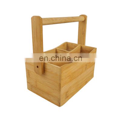 High Quality Bamboo Utensil Holder Utensil Dividers for Flatware And Kitchen Utensils