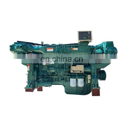 6 Cylinders Water-cooled Sinotruk Marine Diesel Engine WD615.46C01N